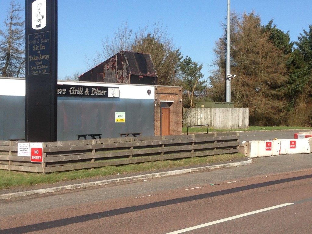 Husge boulders block the entrance, had to add some warning for would be litter droppers!