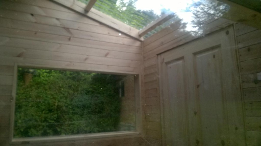 Porch with skylight